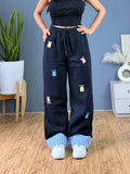 Teddy Wide-Leg Joggers